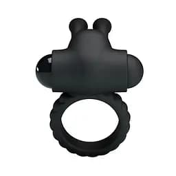 Ерекційне кільце Pretty Love Eudora Penis Ring 2.4 см чорний - мініатюра 6
