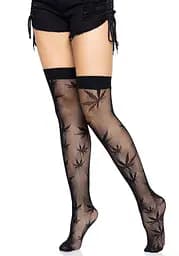 Панчохи Leg Avenue 420 Net thigh highs Black - мініатюра 5