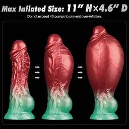 Фалоімітатор Lovetoy Dual Density 8'' 21 см (червоний) - мініатюра 19