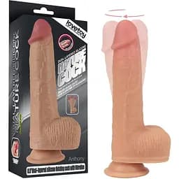 Реалістичний вібратор Lovetoy Dual Layer Rotating Nature Cock Anthony 21.5 см тілесний