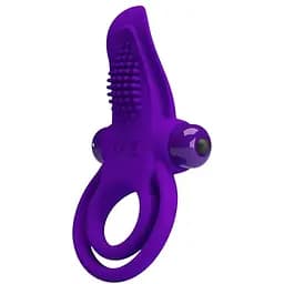 Эрекционное кольцо с вибрацией Pretty Love 11.3 см фиолетовый