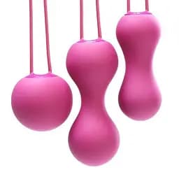Набір вагінальних кульок Je Joue Ami Fuchsia, діаметр 3,8 см, 3,3 см, 2,7 см, 54 г, 71 г, 100 г - мініатюра 3