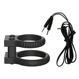Кольцо эрекционное силиконовое для электростимуляции 90 режимов с пультом ДУ 40 мм Черное