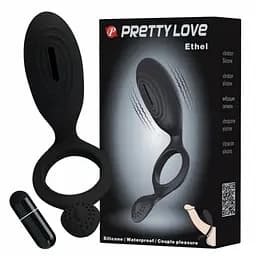 Ерекційне кільце Pretty Love Ethel 13 см чорний - мініатюра 8