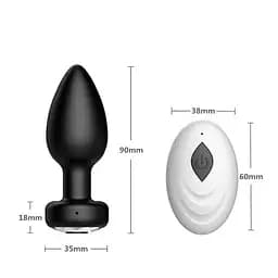 Смарт анальна пробка Magic Motion Equinox USB 9 см з Д/К Чорний - мініатюра 8