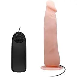 Реалистичный вибратор Baile Vibrating Cock 23 см телесный