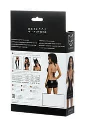 Сукня Glossy Shiny Wetlook M чорний - мініатюра 5