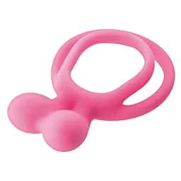 Ерекційне кільце Glamy Double Cockring 6.3 см рожевий - мініатюра 2