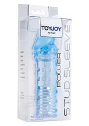 Насадка на пеніс ToyJoy Power Stud Sleeve 15.5 см (блакитний) - мініатюра 3