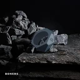 Ерекційне кільце Boners Diamond 5.7 см сірий - мініатюра 2