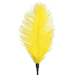 Лоскіт зі страусиним пером Art of Sex - Feather Tickler, колір Жовтий - мініатюра 3