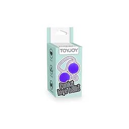 Вагінальні кульки пластикові фіолетові Toy Joy - мініатюра 3