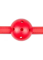 Кляп Easy Toys Ball Gag Plastic Gag With Air Holes 4.5 см червоний - мініатюра 2
