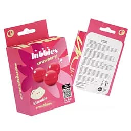 Массажные масляные шарики Crushious Lubbies Kissable клубника 3 шт.