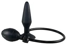 Анальная пробка True Black Inflatable Anal Plug 15 см (черный)