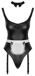 Боді Cottelli Collection Costumes Maid M (чорний з білим) - мініатюра 9