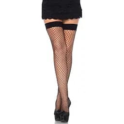 Панчохи Leg Avenue Fishnet Thigh Highs Black One size