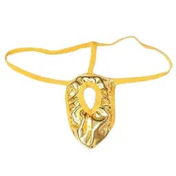 Мужские стринги со специальным отверстием для пениса S/M/L Золотой K0122-2