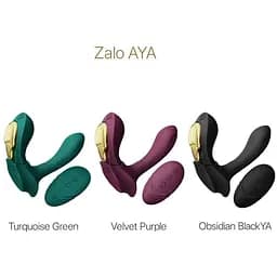 Смарт-вібратор в трусики Zalo AYA Velvet Purple насадка та пульт ДК - мініатюра 8