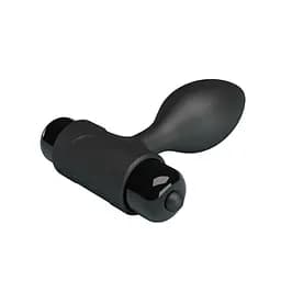 Анальна пробка - Pretty Love Vibra Butt Plug Black - мініатюра 5