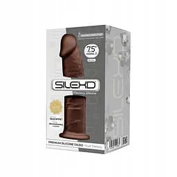 Фалоімітатор Silexd Premium Silicone Dildo Model 2 Size 7.5 19 см (коричневий) - мініатюра 3