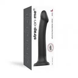 Фалоімітатор Strap-On-Me Dual Density L 19 см чорний - мініатюра 5