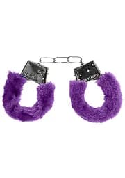 Наручники - Ouch! Beginner's Handcuffs Furry Purple - мініатюра 8
