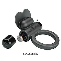 Віброкільце PRETTY LOVE VIBRANT PENIS RING DEBONAIRE Black, 10 vibration functions PRETTY LOVE BI-210316 99057 - мініатюра 5