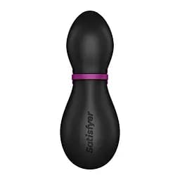 Вакуумний кліторальний стимулятор Satisfyer Penguin чорний - мініатюра 3