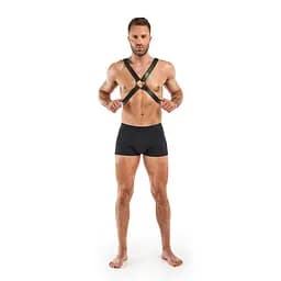 Портупея Bedroom Fantasies Lionel High Halter - Black - мініатюра 4