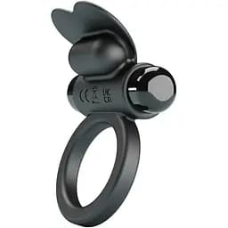 Віброкільце Pretty Love Vibrant Penis Ring Debonaire 8.5 см чорний