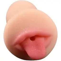 Мягкий мастурбатор для мужчин, рот с язычком, мастурбатор реалистичный рот, мастурбатор рот