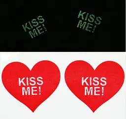 Наклейки на соски що світяться Афродита Наклейки Kiss Me 89157 - мініатюра 2