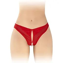 Трусики с жемчугом и доступом Fashion Secret Sophie Red One size