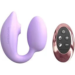 Вакуумный стимулятор клитора с вибрацией Love To Love Wonderlover сиреневый