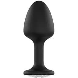 Анальная пробка Dorcel Geisha Plug Diamond XL с шариком внутри создает вибрации макс диаметр 4.5 см