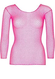 Топ Leg Avenue Long Sleeves T-Shirts Neon Pink One Size - мініатюра 3