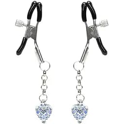 Затискачі для сосків Liebe Seele Glow-in-dark Nipple Clamps блакитний