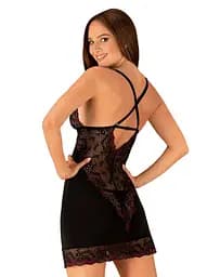 Комплект білизни Obsessive Vanessme L/XL (чорний) - мініатюра 2