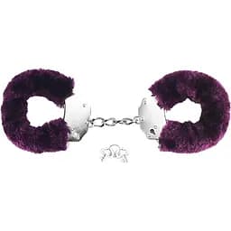 Хутряні наручники Lovetoy Fetish Pleasure Fluffy фіолетовий