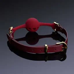 Кляп Upko Breathable Mouth Gag 3.5 см червоний - мініатюра 3