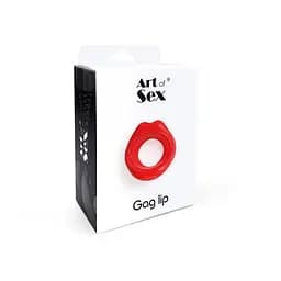 Кляп у формі губ Art of Sex - Gag lip, Червоний - мініатюра 4