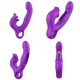 Вібратор Erospace Sweet Play G-Spot Vibrator With Clitoral Licking & Flapping A17 - мініатюра 8