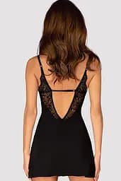 Комплект Obsessive Bellastia chemise (Чорний, XS/S) Obsessive 99541 96926 - мініатюра 2