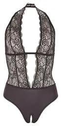 Боді Cottelli Collection Lingerie Crotchless S чорний - мініатюра 3