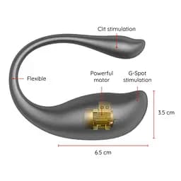 Смарт-віброяйце, колір: чорний Oninder (Іспанія) Oninder O937720 103185 - мініатюра 3