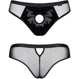 Чоловічі труси-бразиліани Regnes Fetish Planet otwartym XL (чорний)