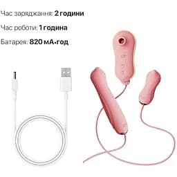 Набір 3в1 Zalo - Unicorn Set Pink: віброяйце, пульсатор, вакуумний стимулятор - мініатюра 6