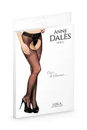 Колготки-панчохи з поясом Anne De Ales LOLA Black з доступом та відкритою попою T1 - мініатюра 3