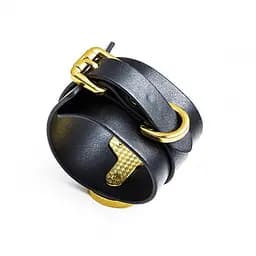 Наручники Upko Handcuffs італійська шкіра, чорні - мініатюра 10